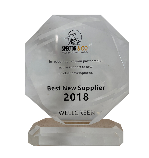 Wellgreen wurde von Spector & Co als herausragender Lieferant 2018 ausgezeichnet.